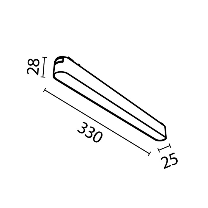 Трековый светильник Maytoni Basis TR080-1-18W4K-W