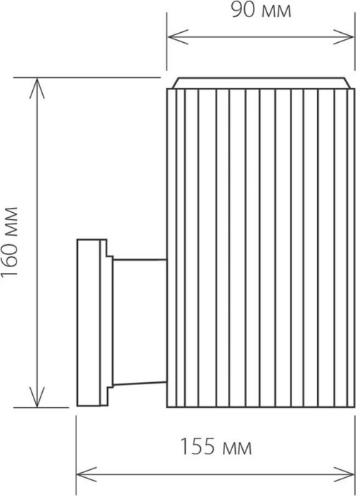 Уличный настенный светильник Elektrostandard 1404 4690389073014