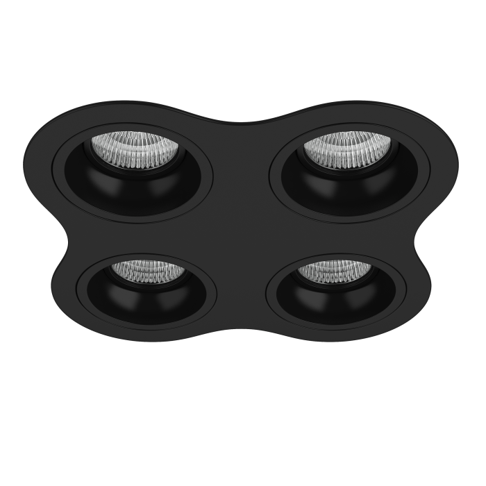 Комплект из светильников и рамки DOMINO Domino Lightstar D64707070707