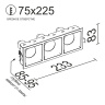 Встраиваемый светильник Ledron RISE KIT3 White