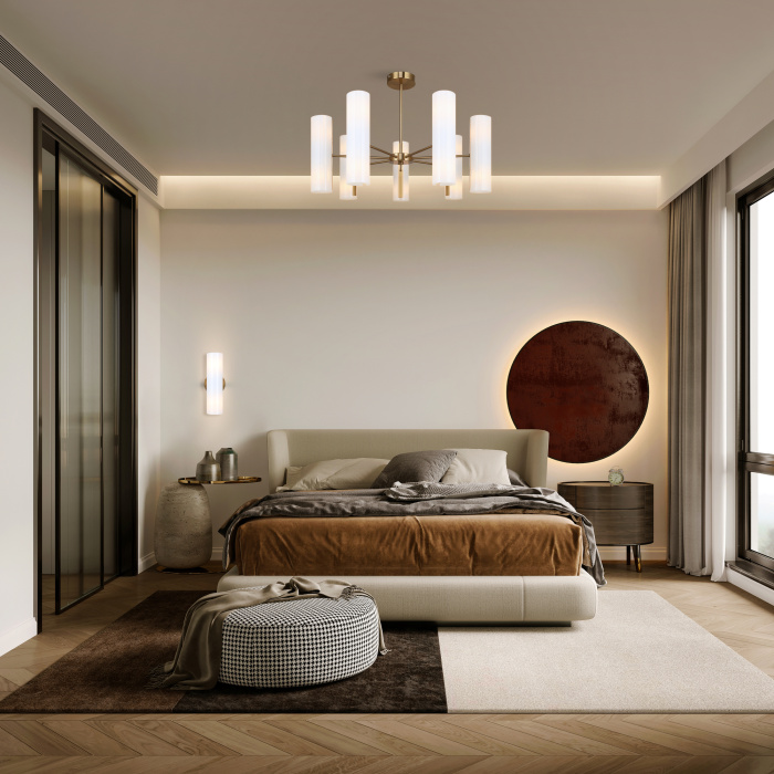 Люстра на штанге Freya Fiore FR5368CL-10BS