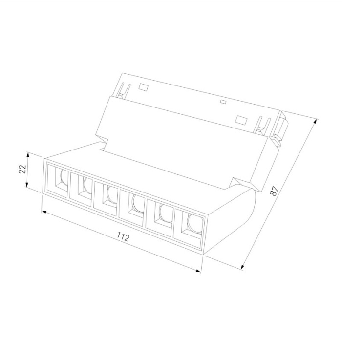 Трековый светильник Elektrostandard Slim magnetic 4690389178825