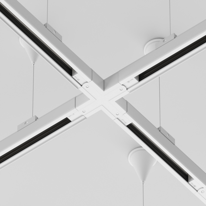 Коннектор Х-образный Trinity белый Maytoni TRA005CX-31W