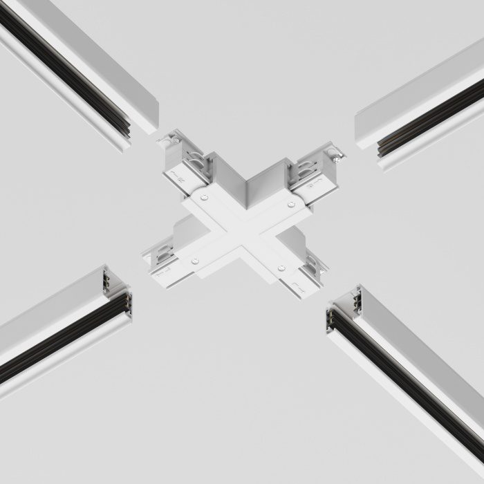 Коннектор Х-образный Trinity белый Maytoni TRA005CX-31W