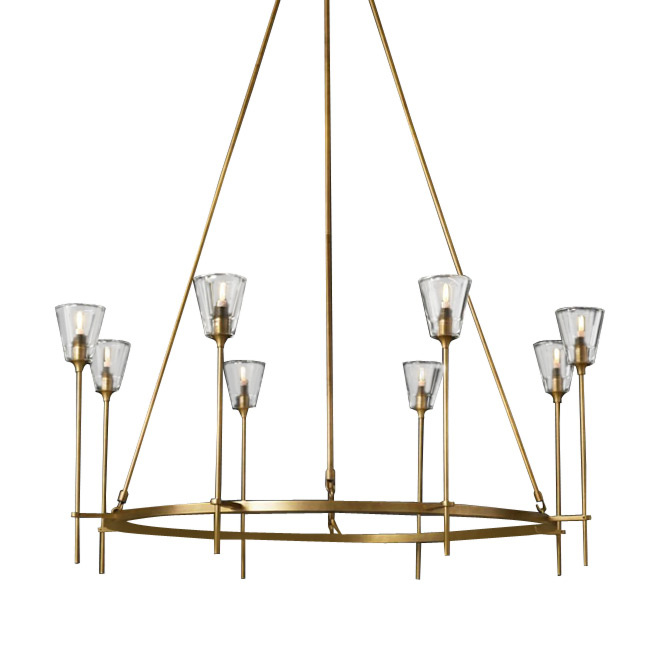 Подвесная люстра Delight Collection Torche De Verre 8614P/8 gold
