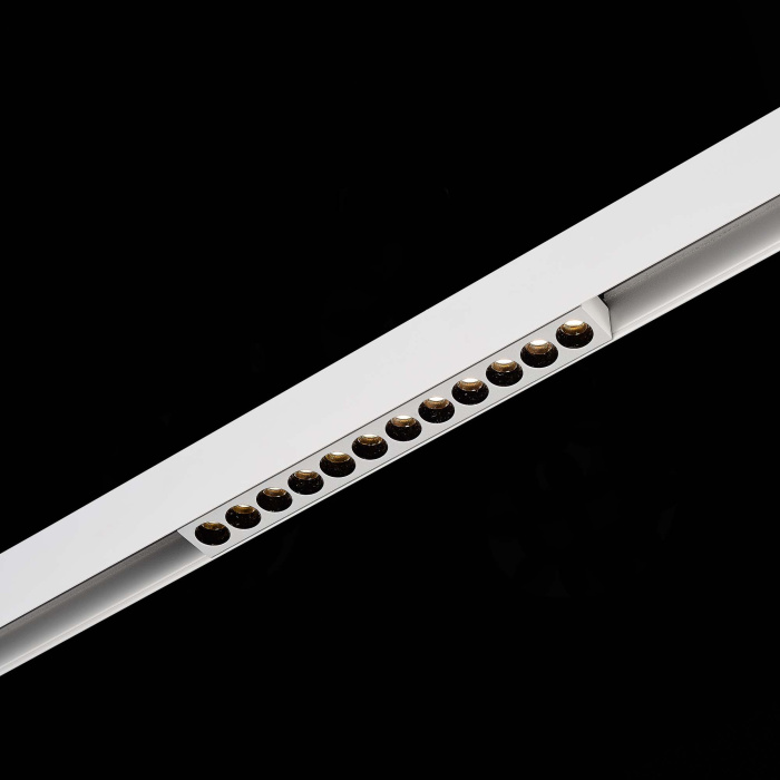 Магнитный трековый светильник Белый LED 1*12W 3000K 450Lm Ra>90 36° IP20 L220xW22xH44 4 ST806.536.12