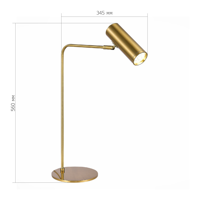 Прикроватная лампа ST-Luce Латунь/Латунь LED 1*3W 3000K SL1006.204.01