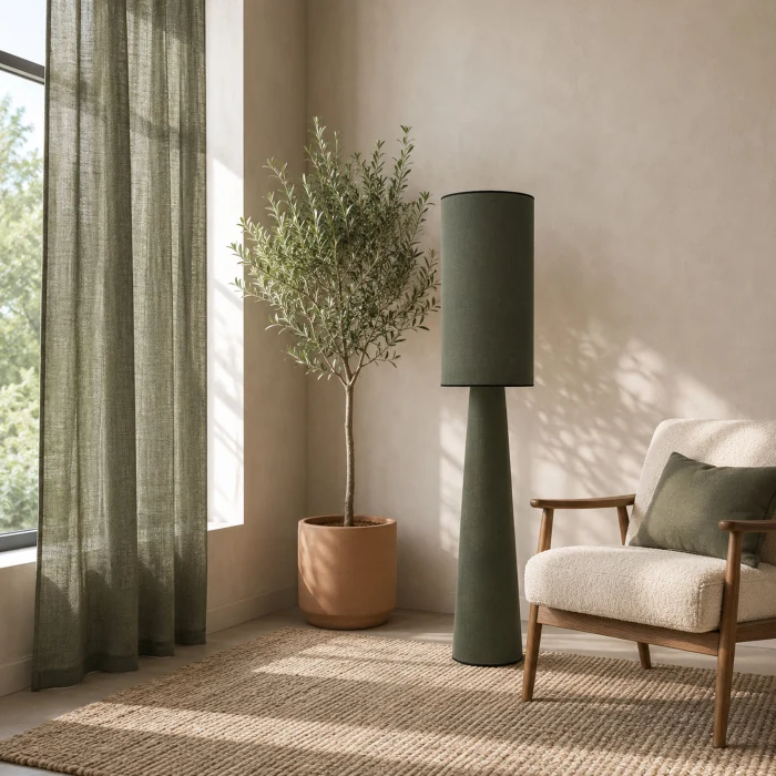 Светильник напольный ST-Luce Хаки/Хаки, Черный E27 1*40W SL1354.705.01