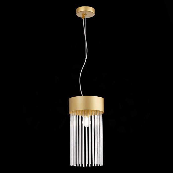 Светильник подвесной ST-Luce Золотистый/Золотистый, Прозрачный E27 1*60W SL1225.203.01