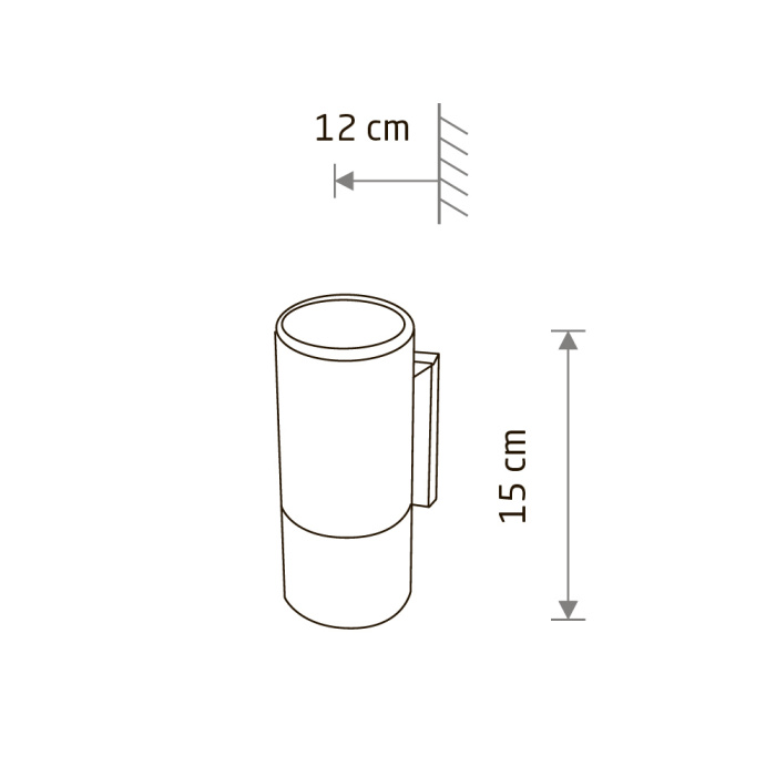 Уличный настенный светильник Nowodvorski Negro 4425