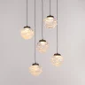 Подвесной светильник Delight Collection MD25030003 MD25030003-5A matt black/clear