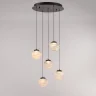 Подвесной светильник Delight Collection MD25030003 MD25030003-5A matt black/clear