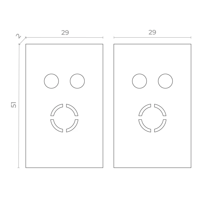 Торцевая заглушка SKYFLAT (2 шт) ST-Luce Белый ST068.509.13