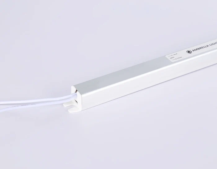 Блок питания ультратонкий для светодиодной ленты 12V 72W 6A IP20 185-260V 372*18*18 GS8606 Ambrella light GS8606