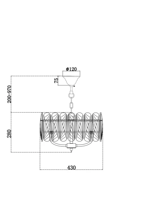 Подвесной светильник Maytoni Suite MOD122PL-05BS
