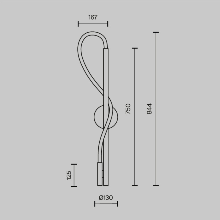 Бра Maytoni Tau MOD146WL-L12B3K