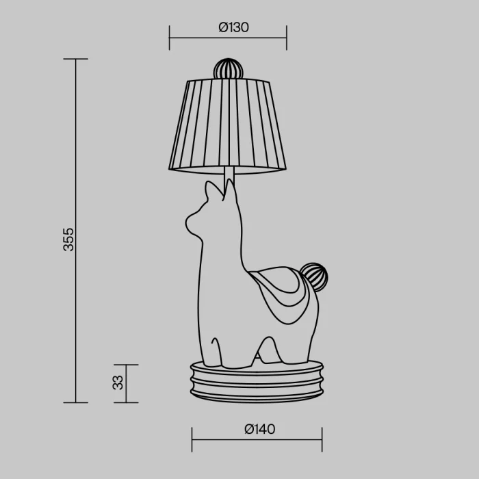 Детская настольная лампа Maytoni Senor alpaca MOD377TL-L5W3K