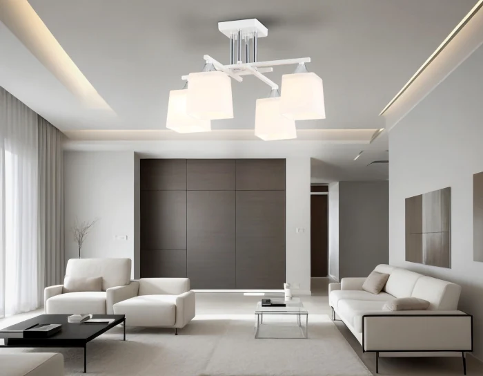 Люстра на штанге со стеклянными плафонами AMBRELLA light TR303041