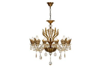 Подвесная люстра iLamp Asia 61078-6 Бронзовая