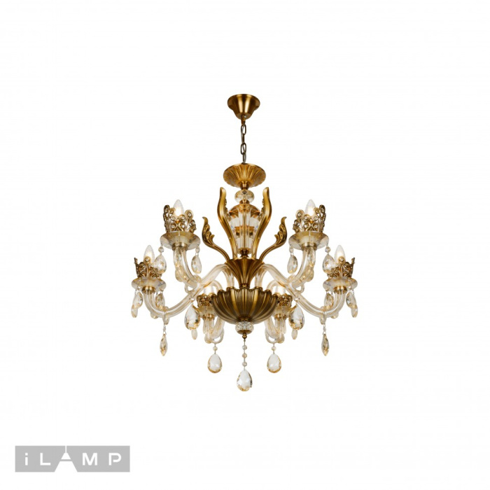 Подвесная люстра iLamp Asia 61078-6 Бронзовая