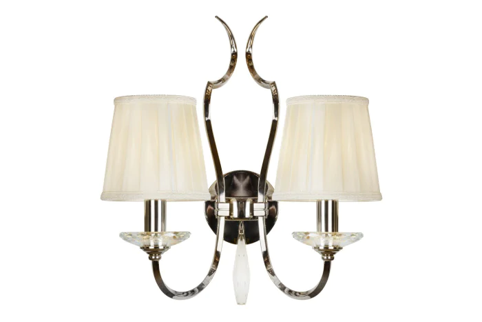 Настенный светильник iLamp Charm W2508-2 Никель+беж
