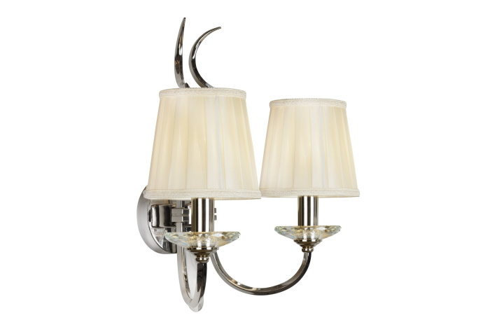 Настенный светильник iLamp Charm W2508-2 Никель+беж