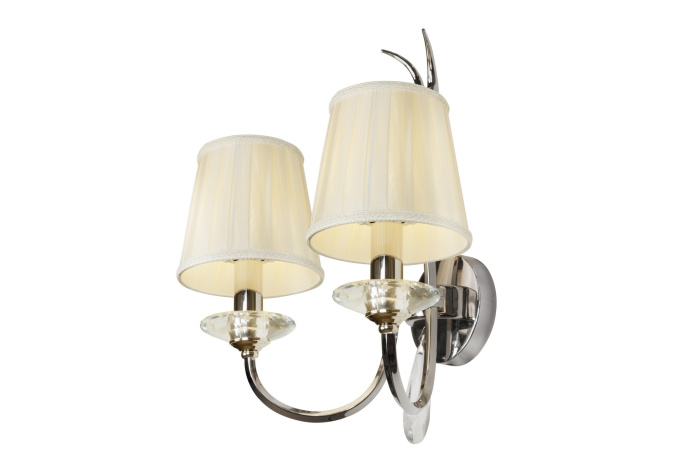 Настенный светильник iLamp Charm W2508-2 Никель+беж
