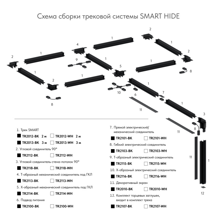 Коннектор Denkirs SMART BASE TR2103-WH