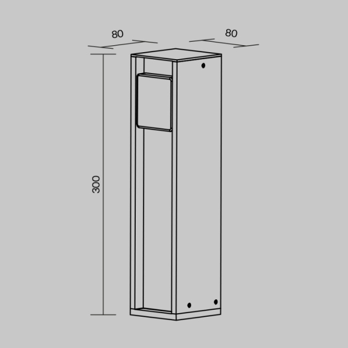 Уличный блок розеток Maytoni Socket O459FL-GF01SC