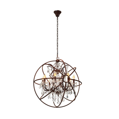 Подвесная люстра Loft it Foucaults orb crystal LOFT1897/8