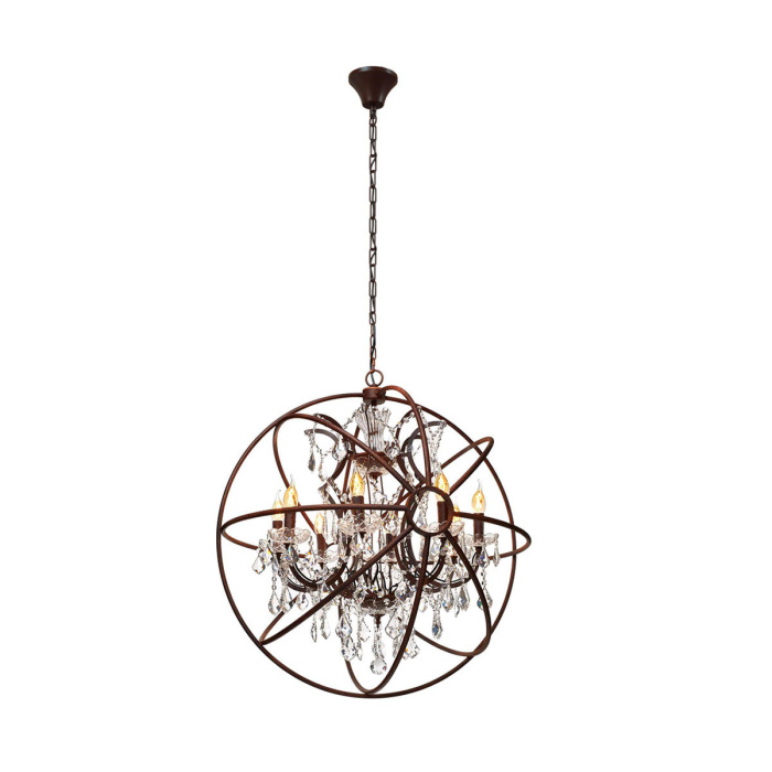 Подвесная люстра Loft it Foucaults orb crystal LOFT1897/8