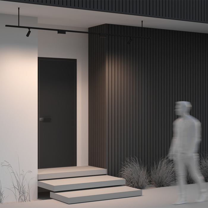 Жёсткий подвес для уличной трековой системы Maytoni Elasity ip white O-TR001-HL-B300