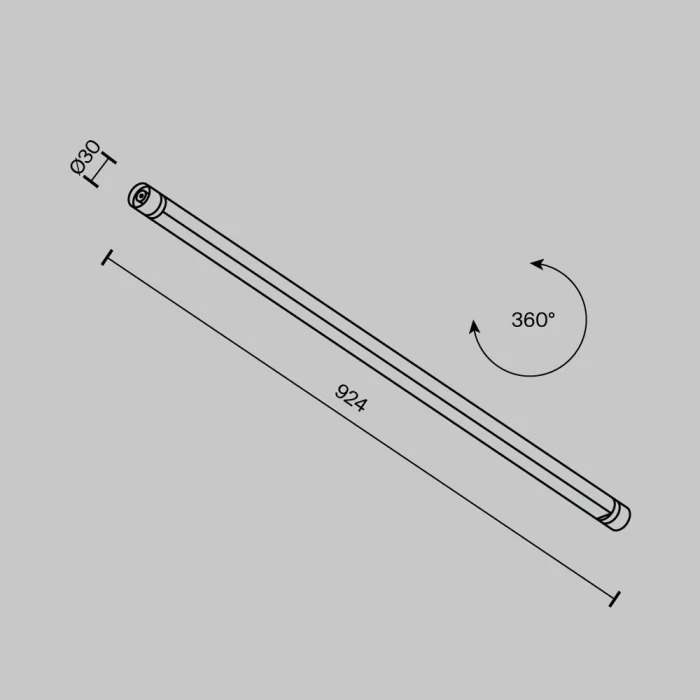 Линейный светильник Maytoni Basis C147CL-L900-24W3K-B