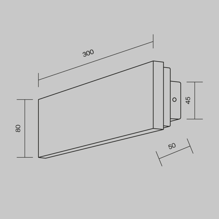 Настенный светильник Maytoni Basic texture MOD461WL-L8GRK