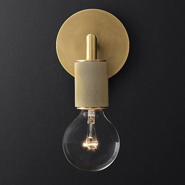 Бра RH Utilitaire Single Sconce Brass ImperiumLoft