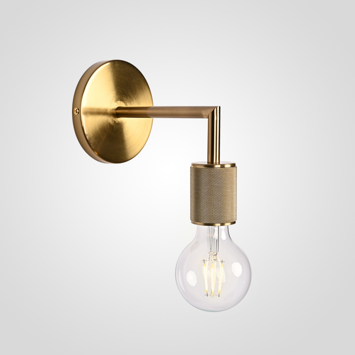 Бра RH Utilitaire Single Sconce Brass ImperiumLoft