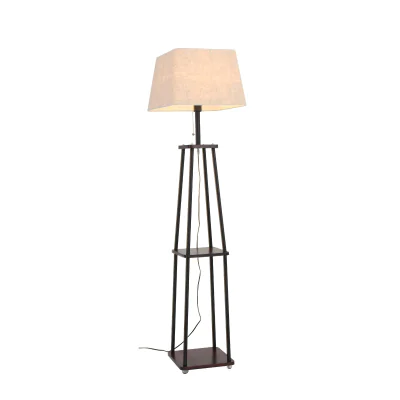 Торшер ST-Luce SLE302.405.01 Черный, Коричневый/Бежевый E27 1*40W (из 2-х коробок)