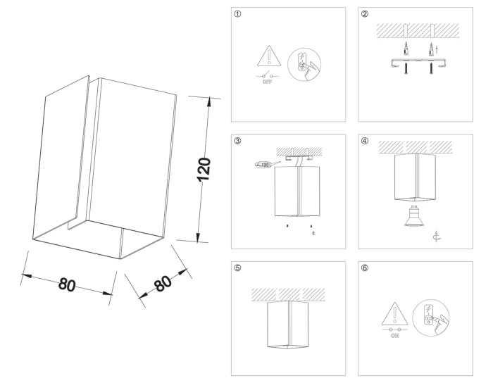 Светильник потолочный накладной со сменной лампой E27 Ambrella light TN5111