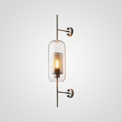 Настенный светильник CATCH WALL cylinder L67 stell ImperiumLoft