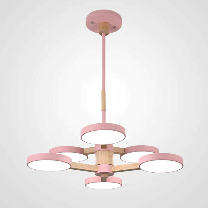 Подвесная люстра TURNA DBL L6 Pink ImperiumLoft