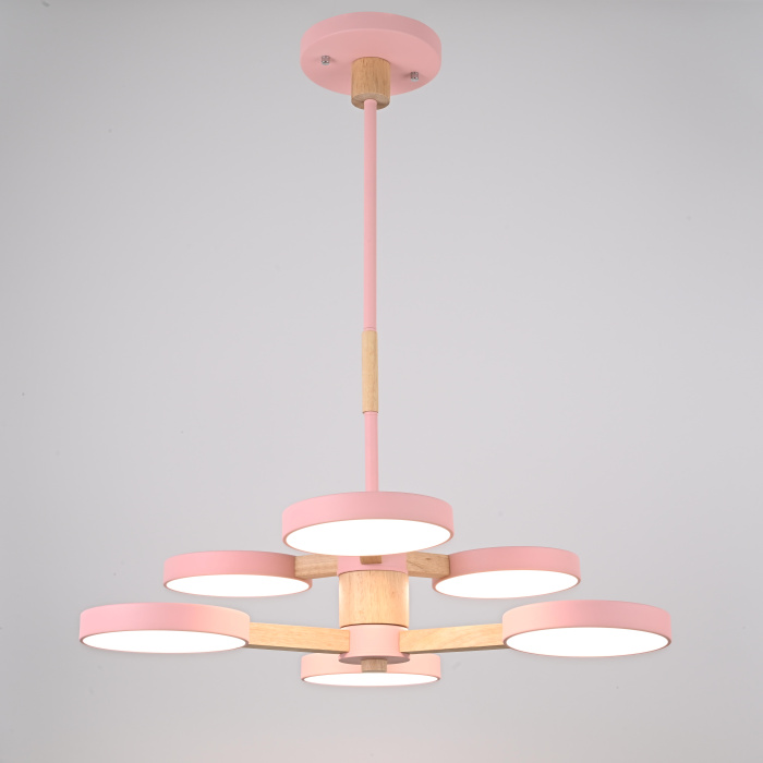 Подвесная люстра TURNA DBL L6 Pink ImperiumLoft