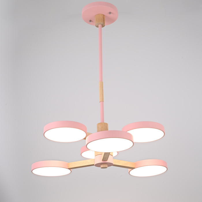 Подвесная люстра TURNA DBL L6 Pink ImperiumLoft