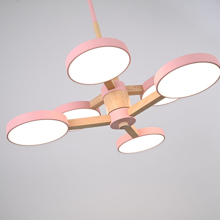 Подвесная люстра TURNA DBL L6 Pink ImperiumLoft