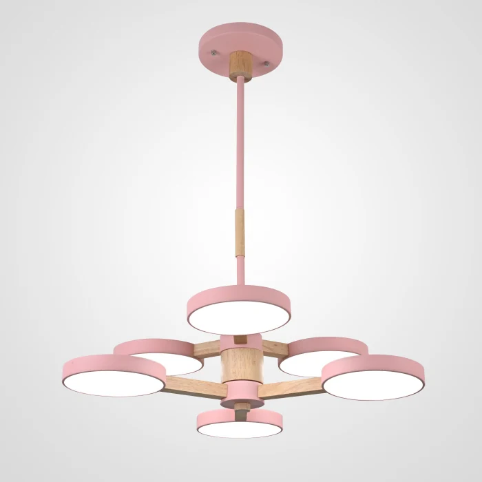 Подвесная люстра TURNA DBL L6 Pink ImperiumLoft