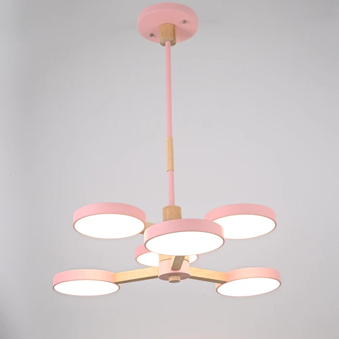 Подвесная люстра TURNA DBL L6 Pink ImperiumLoft