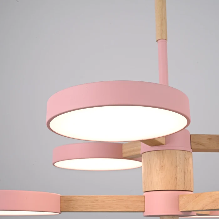 Подвесная люстра TURNA DBL L6 Pink ImperiumLoft