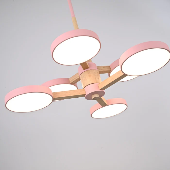 Подвесная люстра TURNA DBL L6 Pink ImperiumLoft