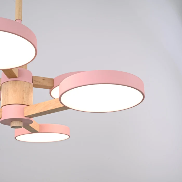 Подвесная люстра TURNA DBL L6 Pink ImperiumLoft