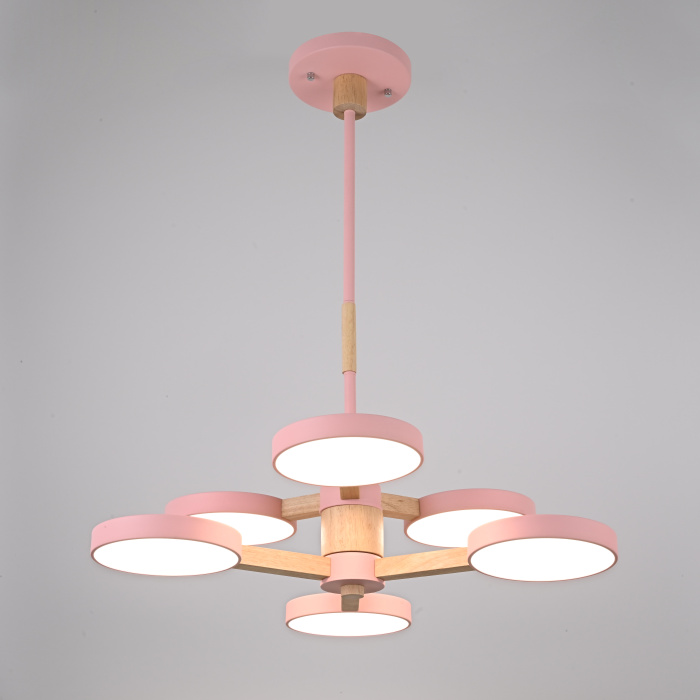 Подвесная люстра TURNA DBL L6 Pink ImperiumLoft