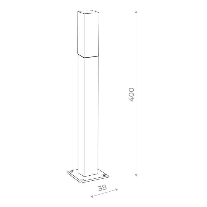 Светильник уличный наземный ST-Luce SL101.405.01 Черный/Белый LED 1*3W